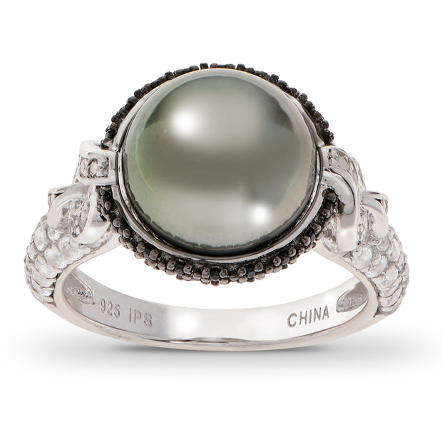 Sterling Silver Tahitian Pearl Ring