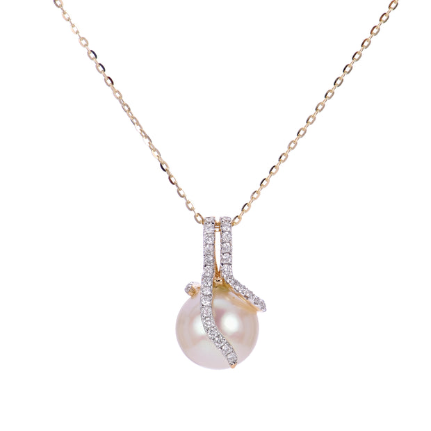 14KT Yellow Gold Freshwater Pearl Pendant