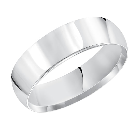 01-LPIR035-G.01 - Goldman - This timeless yet luxuriously domed, Comfort Fit, wedding band features a high polished finish.