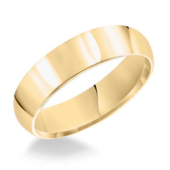 01-PIR030-G.00 - Goldman - This domed Comfort Fit wedding band features a high polished finish offering a sleek and timeless look