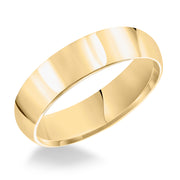 01-PIR050-G.00 - Goldman - This domed Comfort Fit wedding band features a high polished finish offering a sleek and timeless look