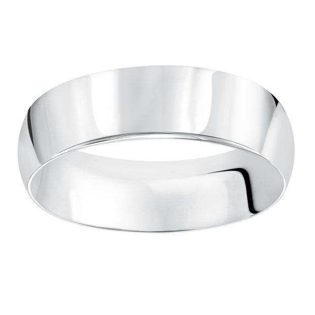 01-LPIR055-G.01 - Goldman - This timeless yet luxuriously domed, Comfort Fit, wedding band features a high polished finish.