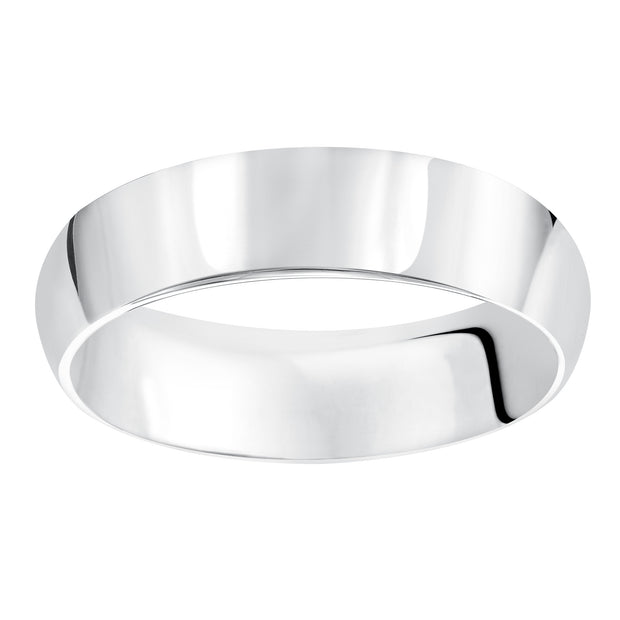 01-PIR070-G.01 - Goldman - This domed Comfort Fit wedding band features a high polished finish offering a sleek and timeless look