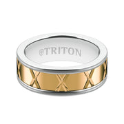 Satin Finish Round Edge Contemporary Wedding Band