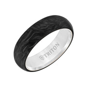 6MM Forged Carbon With Titanium Ring