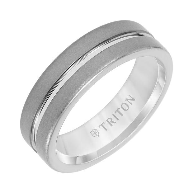 7MM Tungsten Carbide Ring with Sandblast Finish