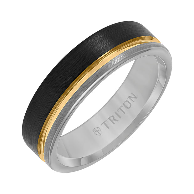 6.5MM Tungsten Carbide Ring with Brushed Finish