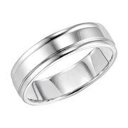 11-6710W-G.00 - Goldman - Sleek yet handsome, this Comfort Fit wedding band is eye-catching with its bright polished finish and round edges