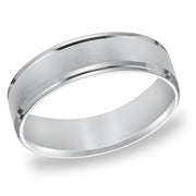 11-8255W-G.00 - Goldman - Comfort fit wedding band with brushed finish and beveled edges.
