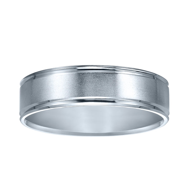 11-8255W-G.00 - Goldman - Comfort fit wedding band with brushed finish and beveled edges.