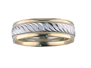 11-WV5568-G.00 - ARTCARVED - Comfort Fit wedding band with engraved design, milgrain and rolled edges