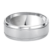 11-WV5612W-G.00 - ARTCARVED - Comfort Fit, classic wedding band with milgrain, bright finish and rolled edges