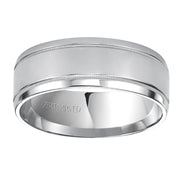 11-WV5612W-G.00 - ARTCARVED - Comfort Fit, classic wedding band with milgrain, bright finish and rolled edges
