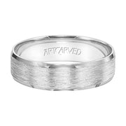 11-WV7389W-G.00 - ARTCARVED - Lightweight, engraved wedding band with wire finish