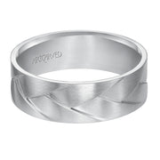 11-WV7458W7-G.00 - ARTCARVED - Woven wedding band with Brush Finish