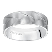 11-WV7458W7-G.00 - ARTCARVED - Woven wedding band with Brush Finish