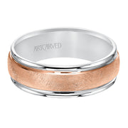 11-WV7470WR-G.00 - ARTCARVED - Domed Crystalline finished flat edges Comfort Fit wedding band