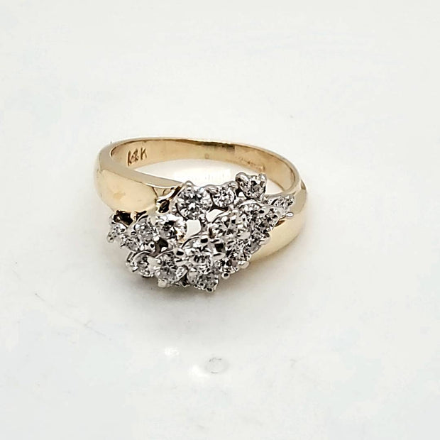 14kt Yellow Gold and Diamond Ring