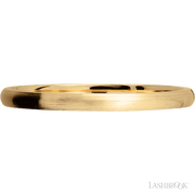 2 mm wide Domed 14K Yellow Gold band.