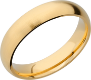 14K Yellow gold 5mm domed band