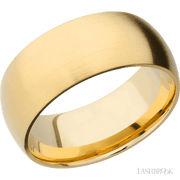 9 mm wide Domed 14K Yellow Gold band.