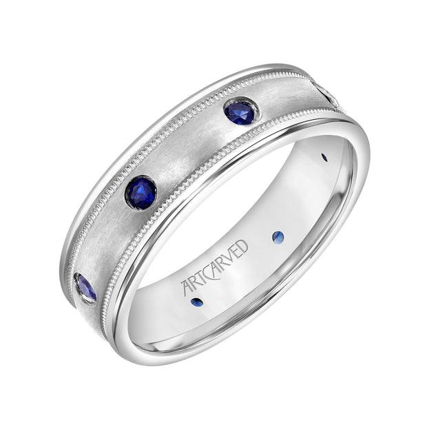 22-V5010SW65-G.00 - ARTCARVED - Low Dome Milgrain Edge Wedding Band