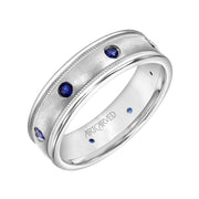 Low Dome Milgrain Edge Wedding Band