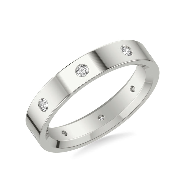 24-9469W4-G.00 - Goldman - Flat Steel Edge Diamond Wedding Band