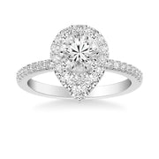 Contemporary Halo Engagement Ring