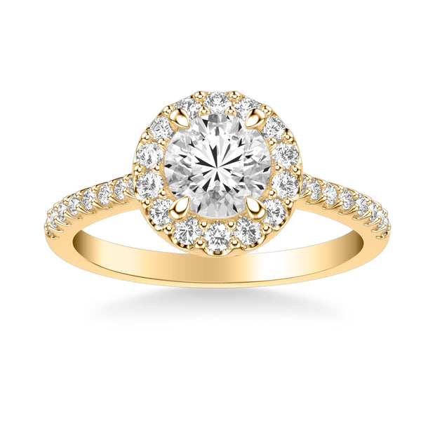 Classic Halo Engagement Ring