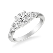 Contemporary 3-Stone Engagement Ring