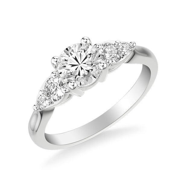 Contemporary 3-Stone Engagement Ring