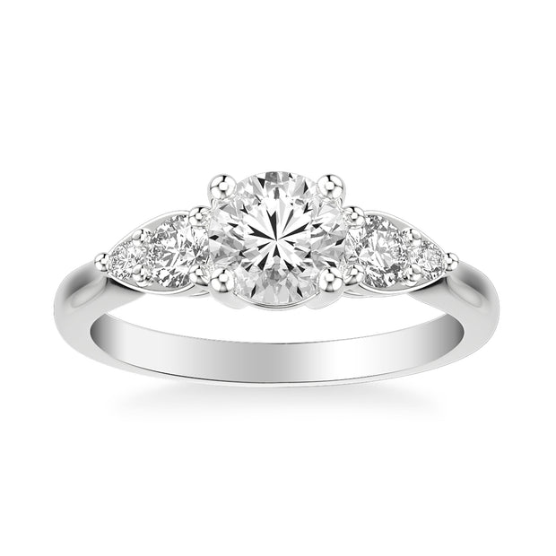 Contemporary 3-Stone Engagement Ring