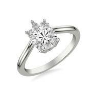 Contemporary Diamond Engagement Ring