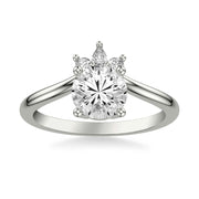 Contemporary Diamond Engagement Ring