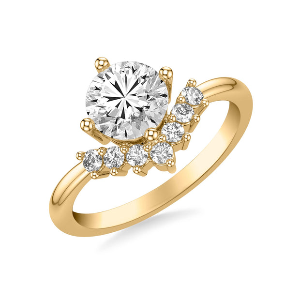 Contemporary Diamond Engagement Ring