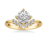 Contemporary Diamond Engagement Ring