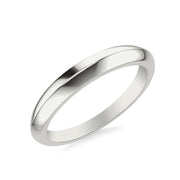 Contemporary Tapered Knife Edge Wedding Band