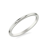 Classic Wedding Band in 14K White Gold