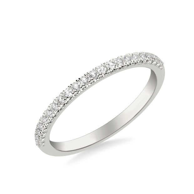 Classic Wedding Band with Round Diamonds