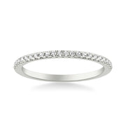 Classic Wedding Band with Round Diamonds