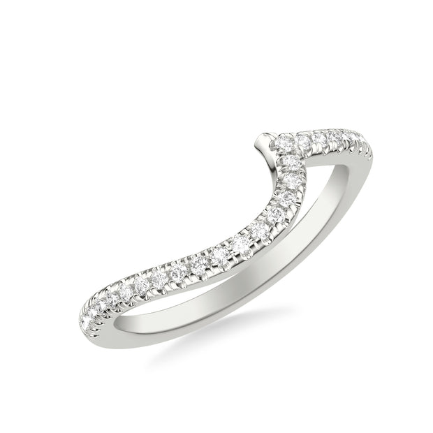 31-12280HPW-L.00 - Goldman - Contemporary Organic Curved Diamond Wedding Band