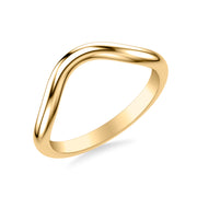 Contemporary Curved Polished Wedding Band