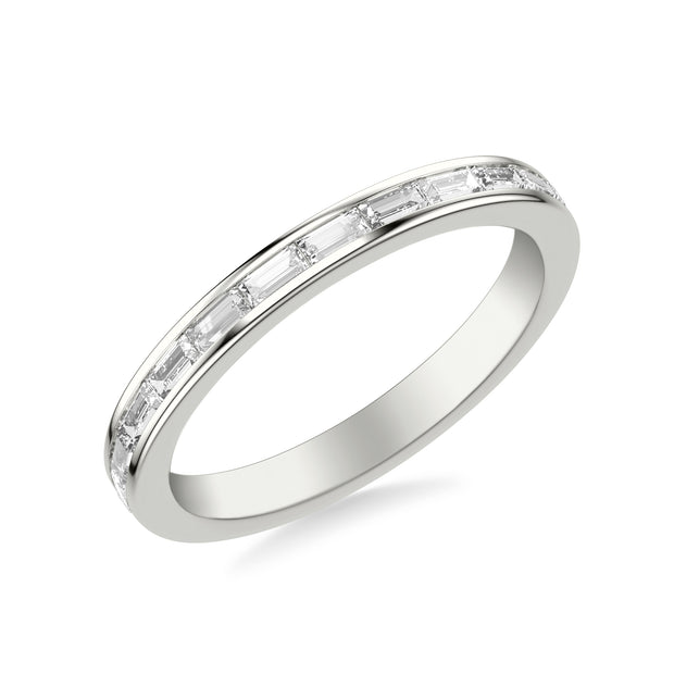 Contemporary Channel Set Baguette Diamond Wedding Band