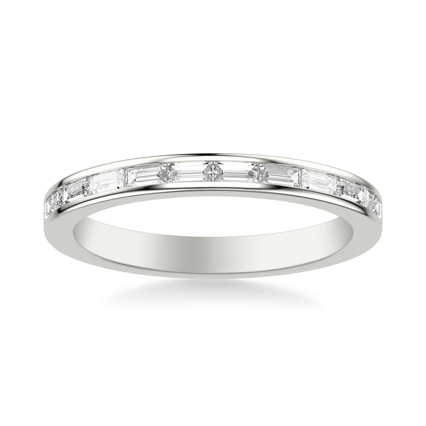 Contemporary Channel Set Baguette Diamond Wedding Band