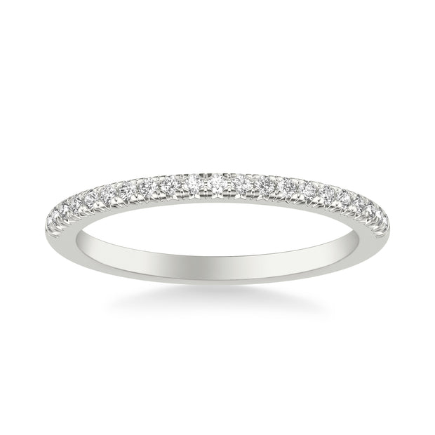 Classic Wedding Band with Round Diamonds