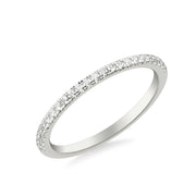 Classic Wedding Band with Round Diamonds