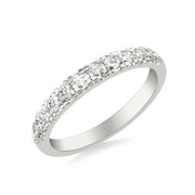 Classic Wedding Band with Round Diamonds