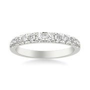 Classic Wedding Band with Round Diamonds