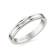 31-V1086W-W.00 - ARTCARVED -  Classic Wedding Band with Double Row Polished Band